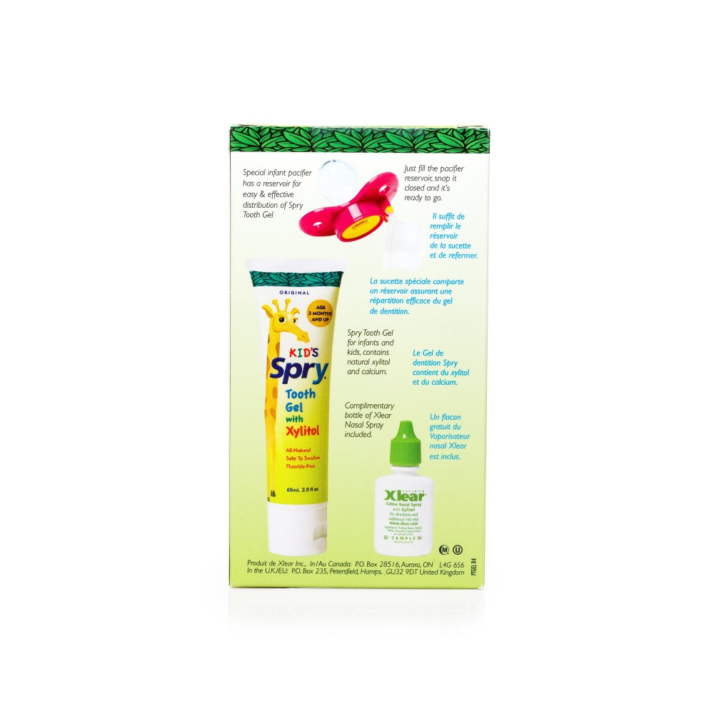 Kit Xlear Bebeluși cu Suzetă și Gel Xylitol - imagine 2