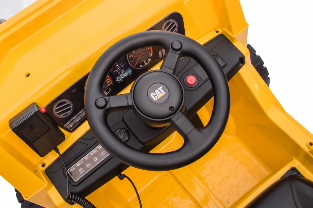 Camion Electric CAT Caterpillar 12V cu Remorca - imagine 5