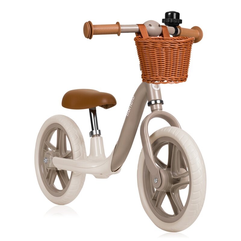 Bicicleta balans Lionelo Alex Plus, 12 inch, Beige Sand - imagine 2