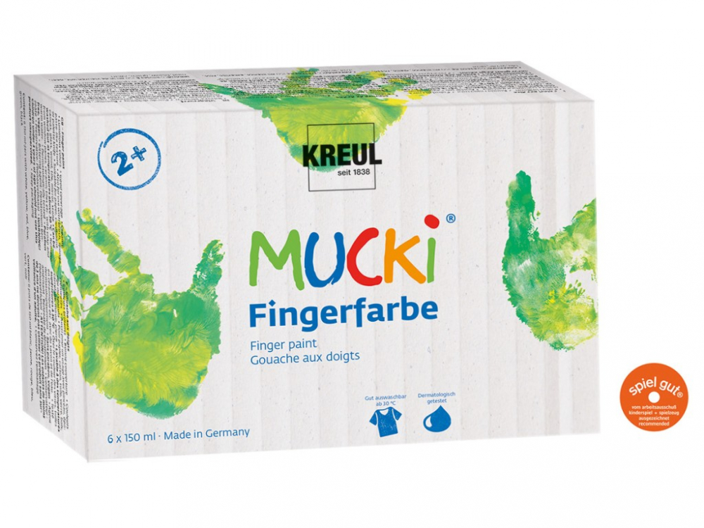 Set Vopsea Mucki 6 Culori, 150 ml, Kreul