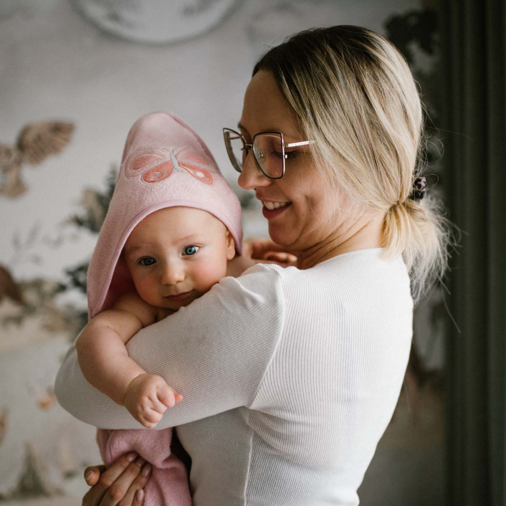 Prosop Babyono Bambus cu Gluga | Moale & Absorbant - imagine 5