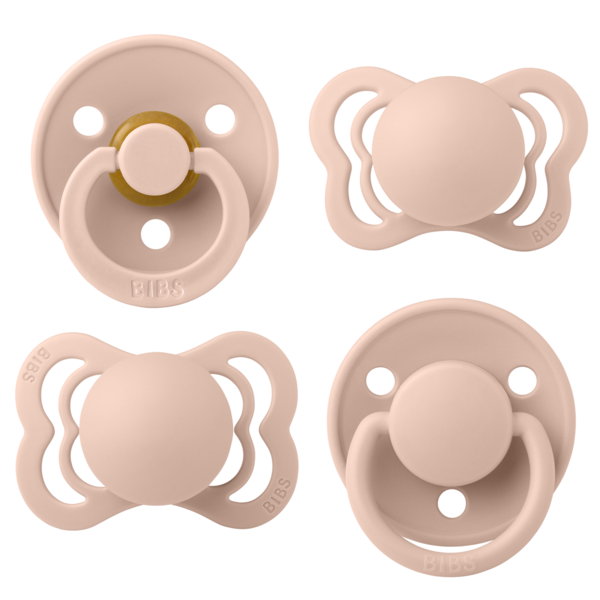 Set 4 Suzete Bibs Try-it Collection, 0 luni+, Blush