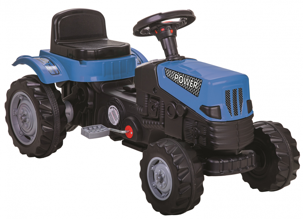 Tractor Pilsan Power Blue cu Pedale și Remorcă - imagine 3
