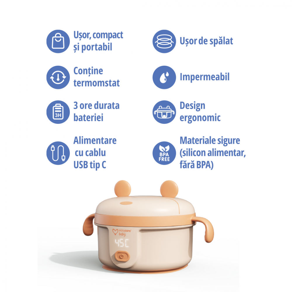 Incalzitor Portabil Easycare Baby, 3 Ore Autonomie - imagine 3