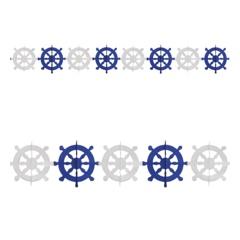 Ghirlanda Deco Petrecere Vara Albastru-Alb Widmann