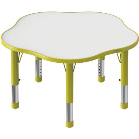 Masa Pentagonala Ookee Verde Lime, Reglabila 40-60 cm