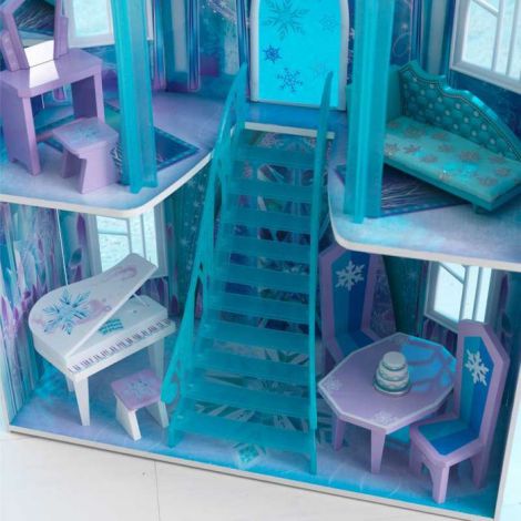 Casuta Frozen Kidkraft 65881 - Castel Lemn - imagine 4