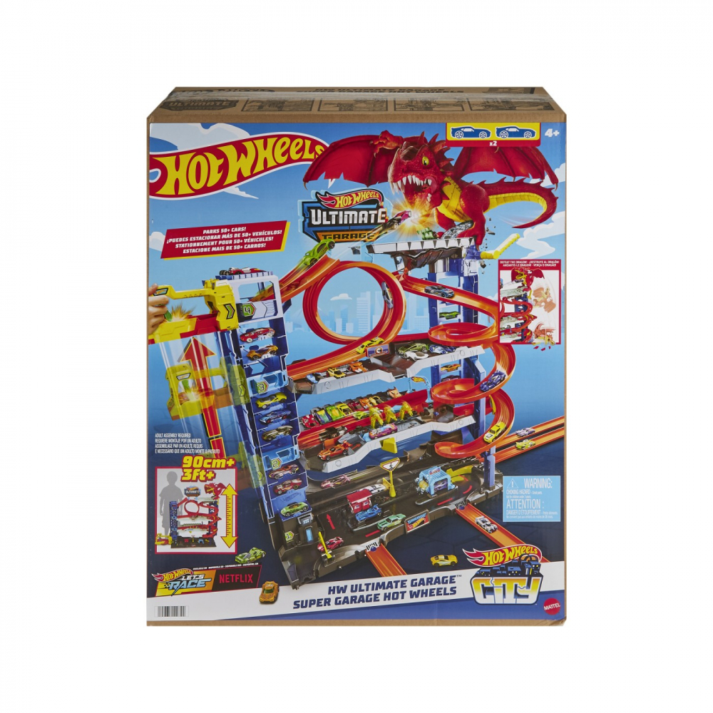 Hot Wheels City Super Garajul - Peste 100 Mașini