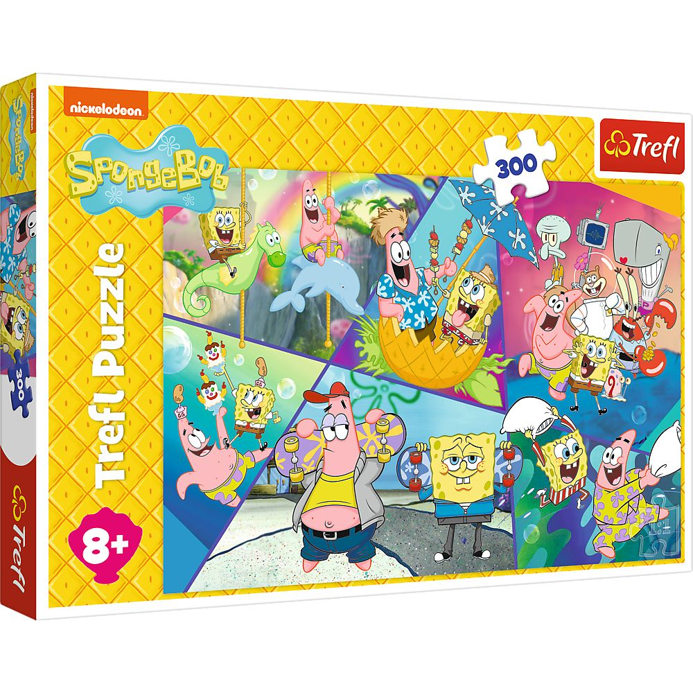 Puzzle Trefl SpongeBob 300 piese - Distractiv și Educativ