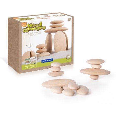 Joc Stivuit River Stones cu Carduri Guidecraft