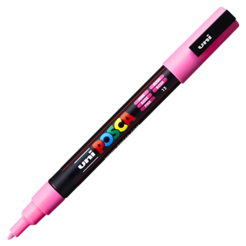 Marker Posca PC-3M Vârf Fin, 0.9-1.3 mm, Roz