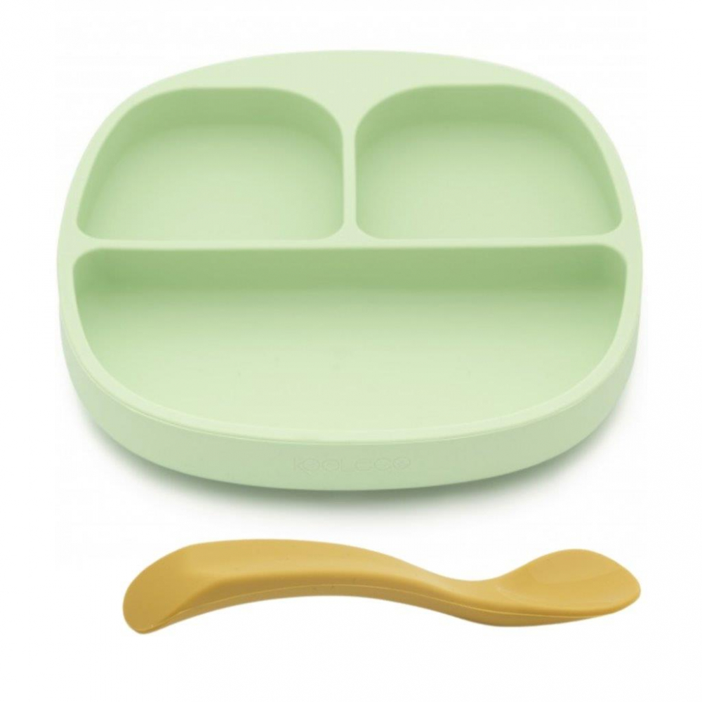 Set Masa Silicon Kooleco cu Ventuza si Lingurita - imagine 6