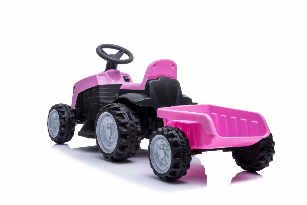 Tractor Electric Pink Nichiduta cu Remorcă - imagine 3
