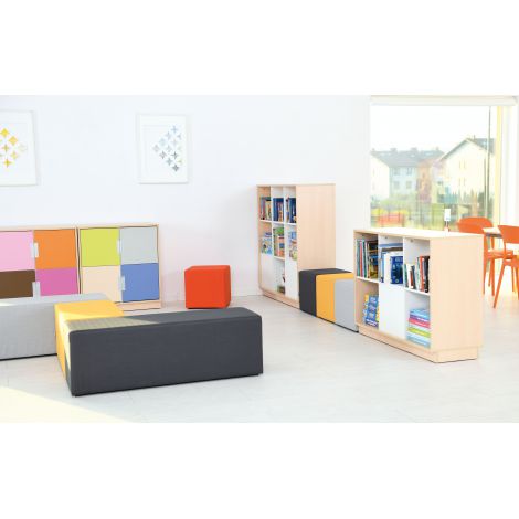 Puf Ignifug Inflamea Single Orange Moje Bambino - imagine 7