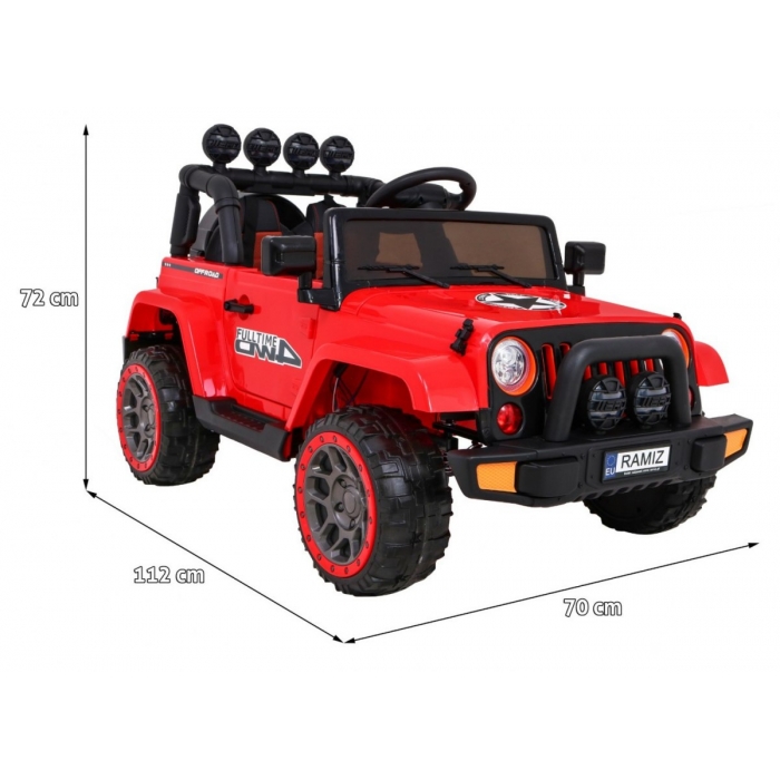 Mașinuță Electrică Ramiz 140W Roșu cu Telecomandă