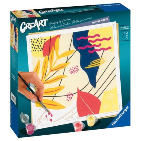 Pictura pe Numere Plante Ravensburger | Relaxare Creativă - imagine 3