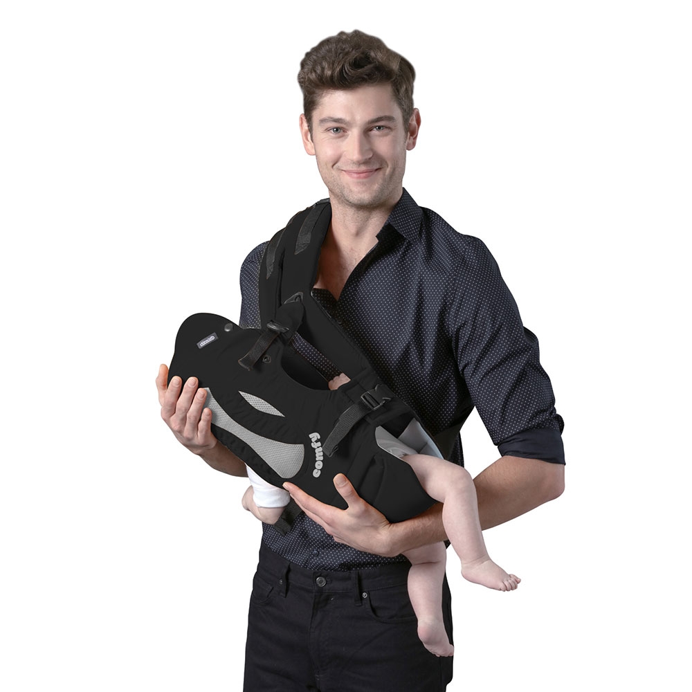 Marsupiu Chipolino Comfy Black Grey, 4 Pozitii - imagine 3