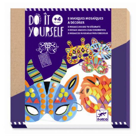 Set DIY Djeco Măști Animale - Creativitate