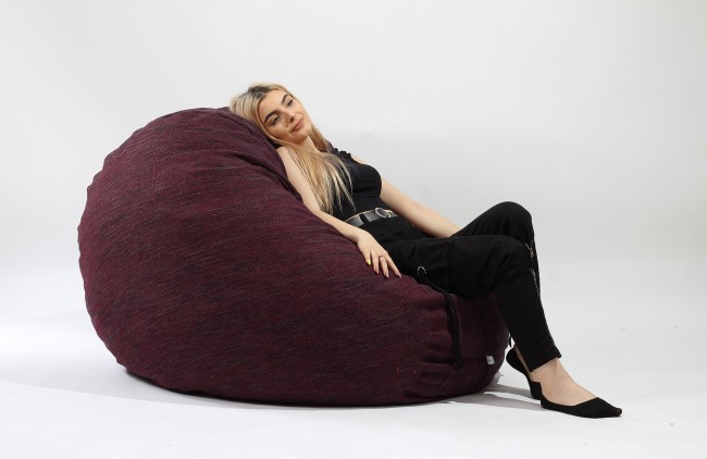 Fotoliu Puf King Size Red Wine | Pufrelax - imagine 2