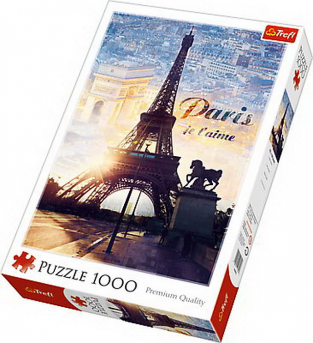 Puzzle Trefl 1000 Paris în Zori | Relaxare și Concentrare
