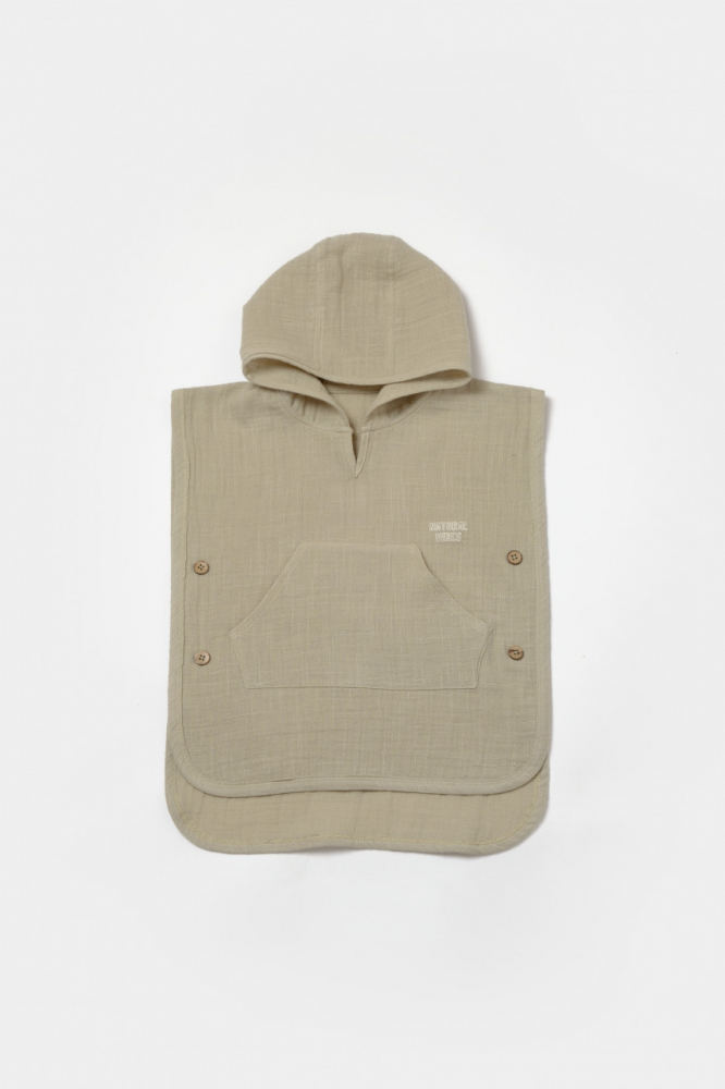 Prosop Poncho Plaja Copii Muselina BabyCosy - imagine 4