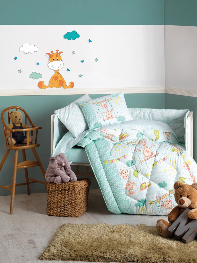 Lenjerie Patut Baby Ranforce 6 Piese Cotton Box