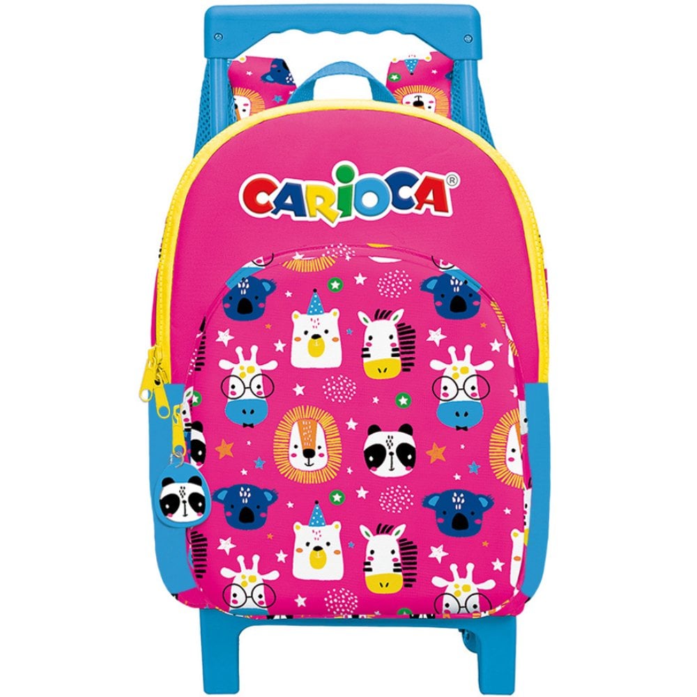 Troler Carioca Animal Pink, 20L, Roti Silentioase