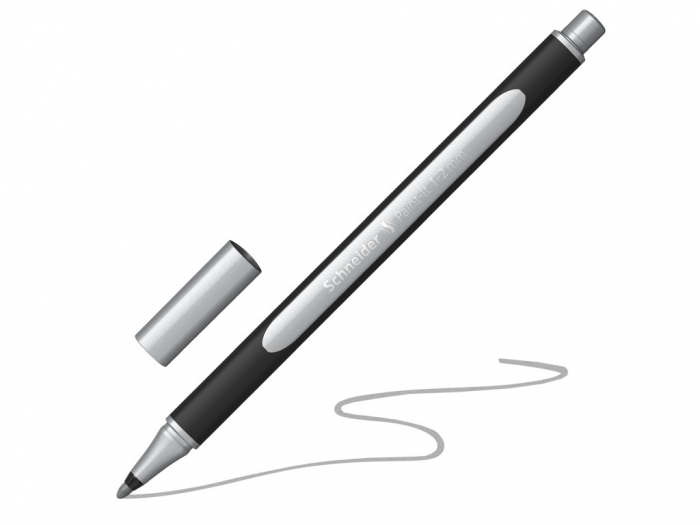 Schneider Paint-It 020, Liner Argintiu, 1-2 mm