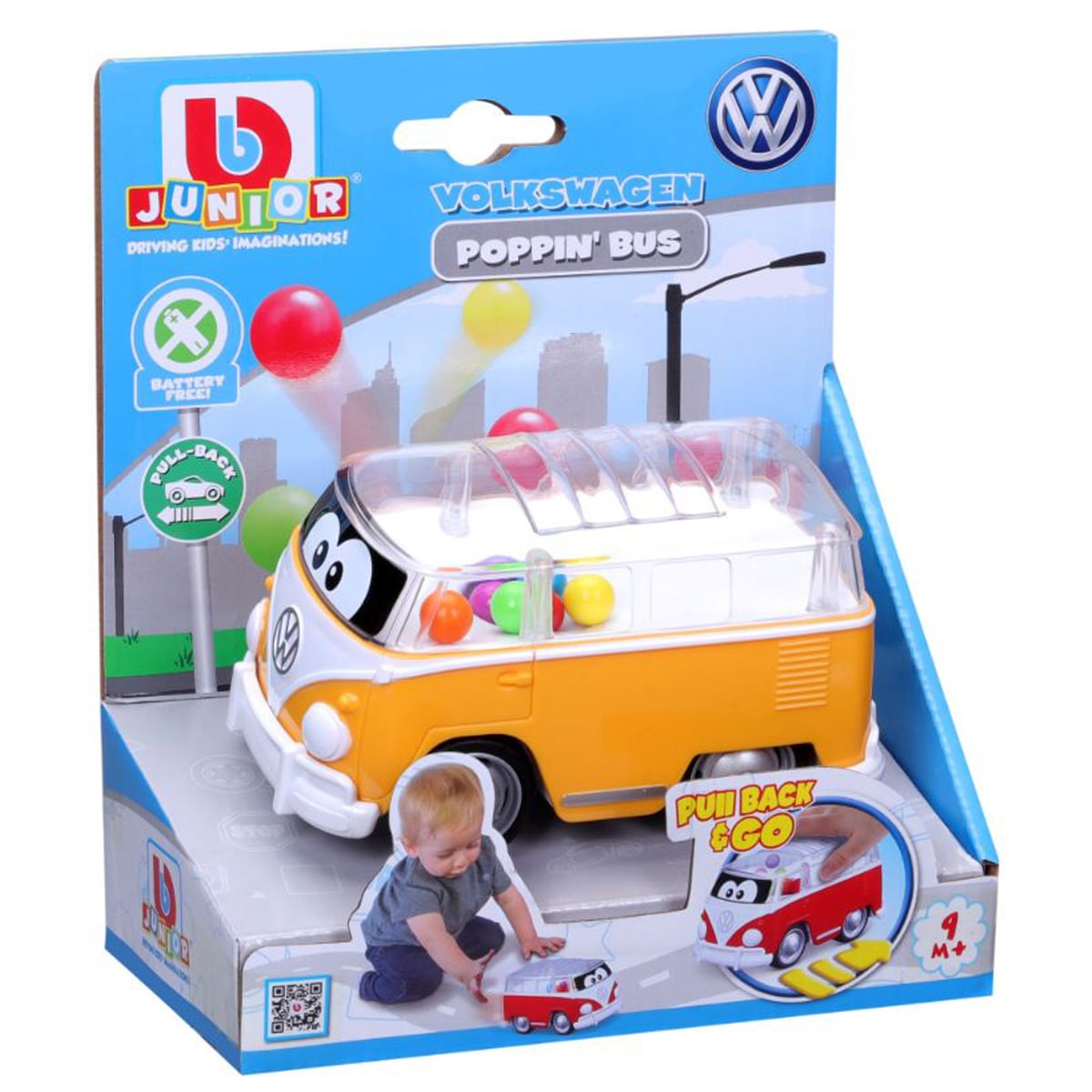 Bburago Poppin Bus VW Galben