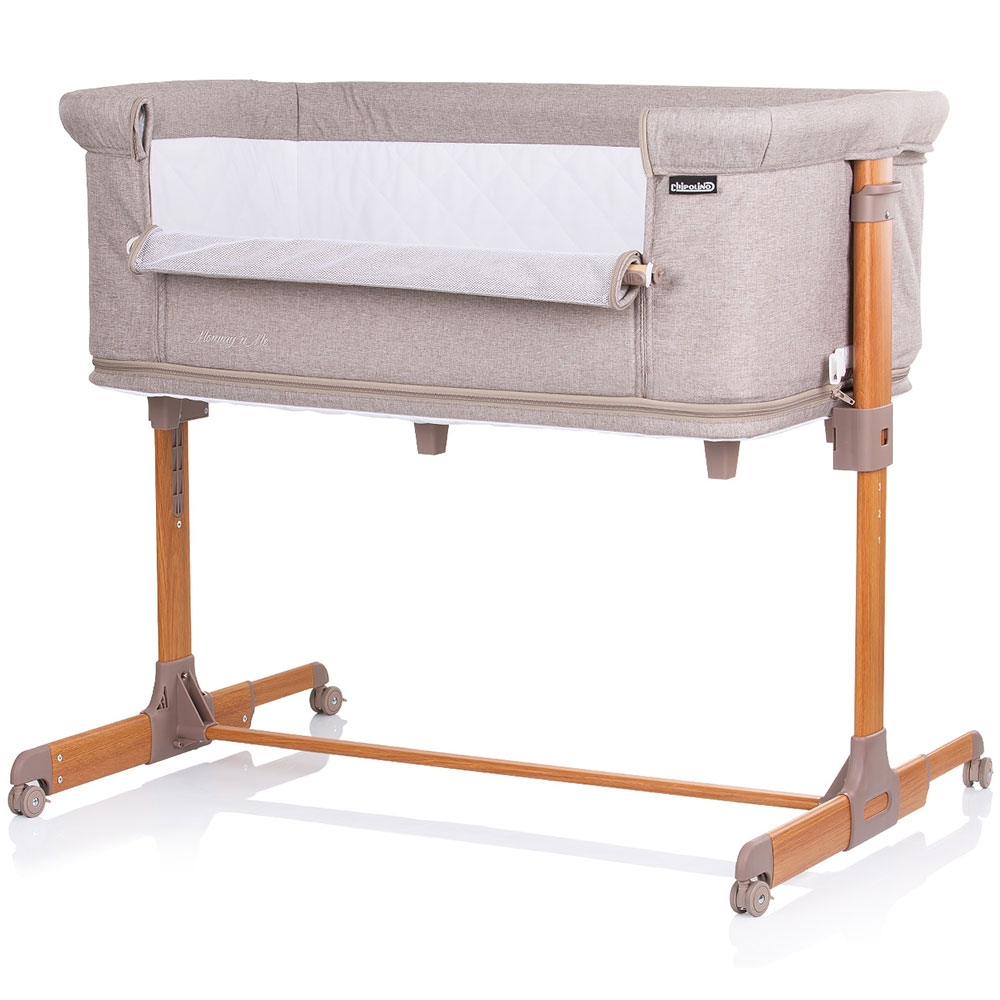 Patut Co-Sleeper Chipolino Mommy n Me, Beige Wood - imagine 2