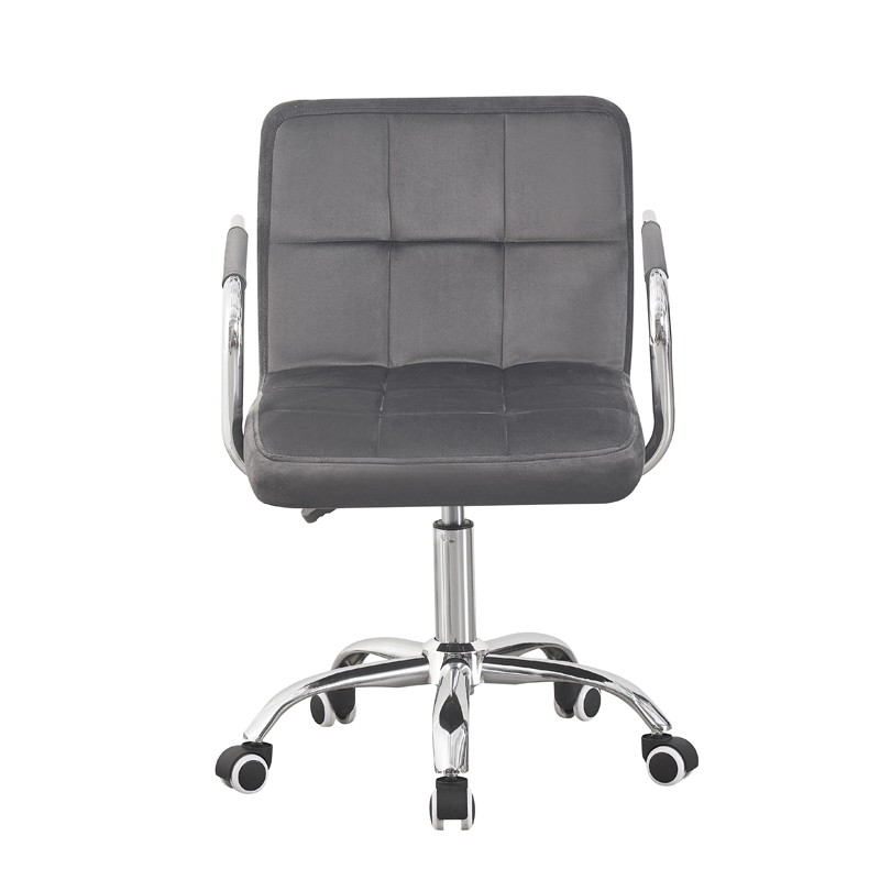 Scaun Birou Procart Velur Gri - Ergonomic 78-90cm - imagine 2