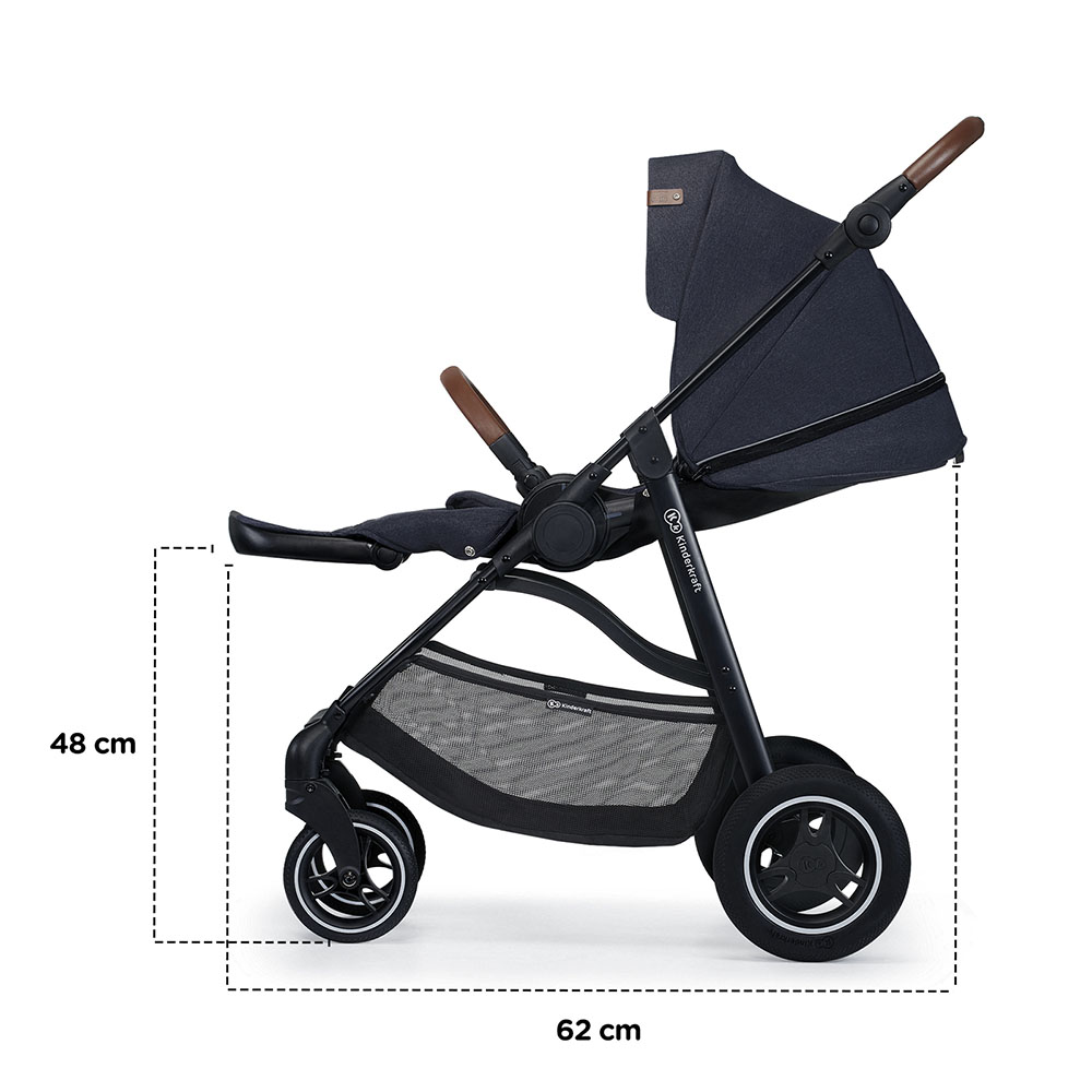 Carucior Kinderkraft All Road 3-in-1 Imperial Blue - imagine 11