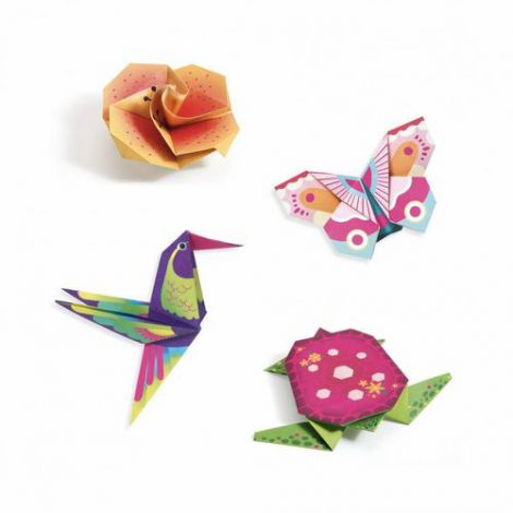 Origami Djeco Animale și Flori Exotice