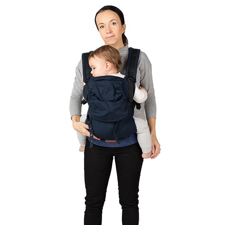 Marsupiu Momi Collet Navy Blue - Confort Sigur - imagine 2