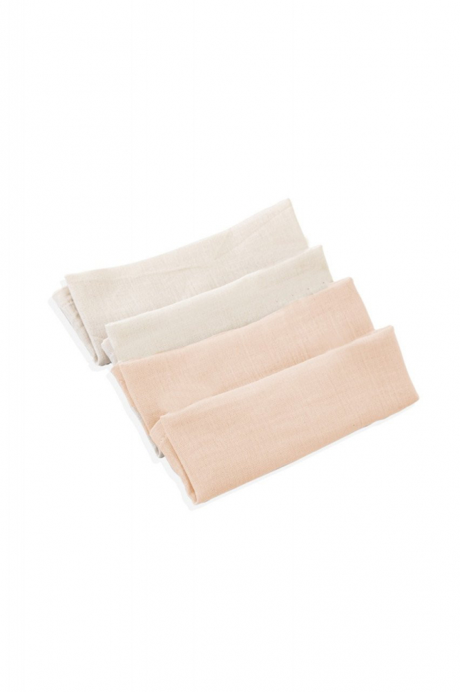Set 4 prosopele BabyJem muselină, 25x25 cm