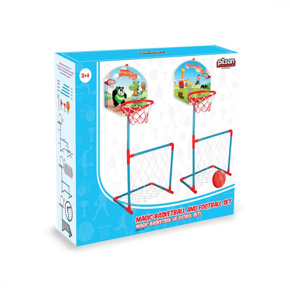 Set 2in1 Baschet & Fotbal Pilsan Magic - imagine 3