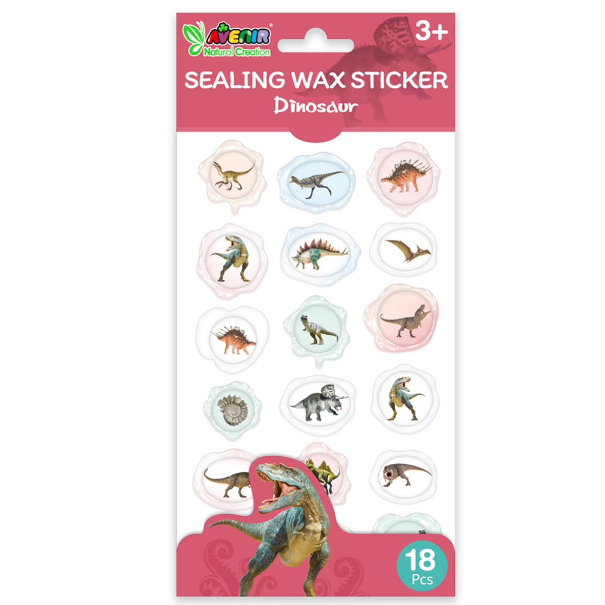 Abtibilduri Dinozauri Avenir | 18 Bucăți Creative