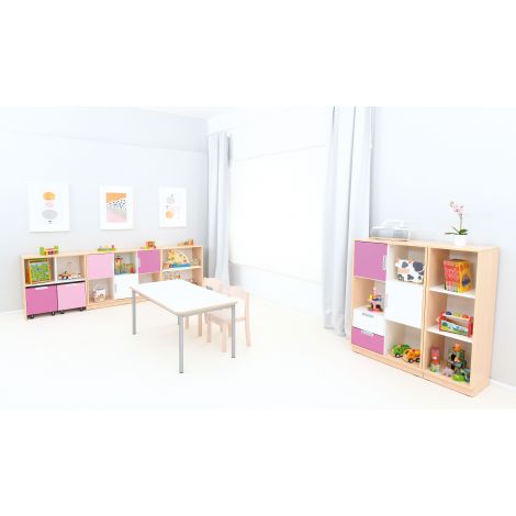 Set Gradiniță Quadro 87 Moje Bambino | Artar-Alb - imagine 4