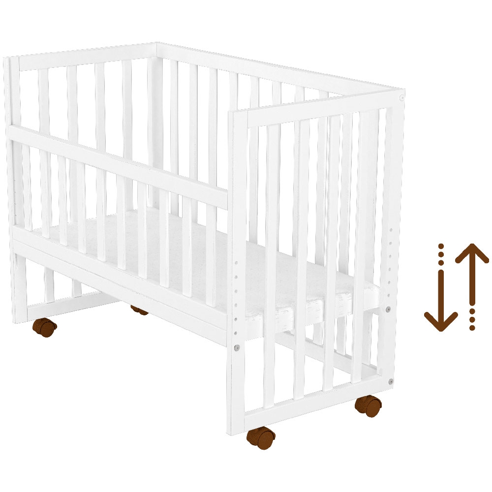 Patut Co-Sleeper Hubners Matei 94x46 cm Alb - imagine 3