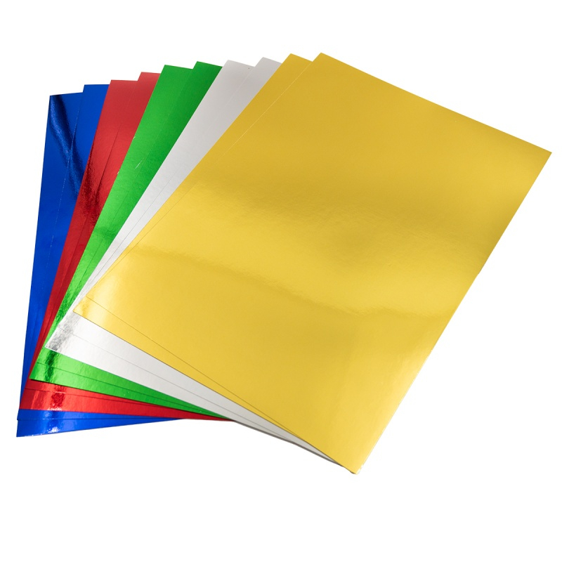 Set Carton Metalizat Colorart A4, 250g/mp, 5 Culori