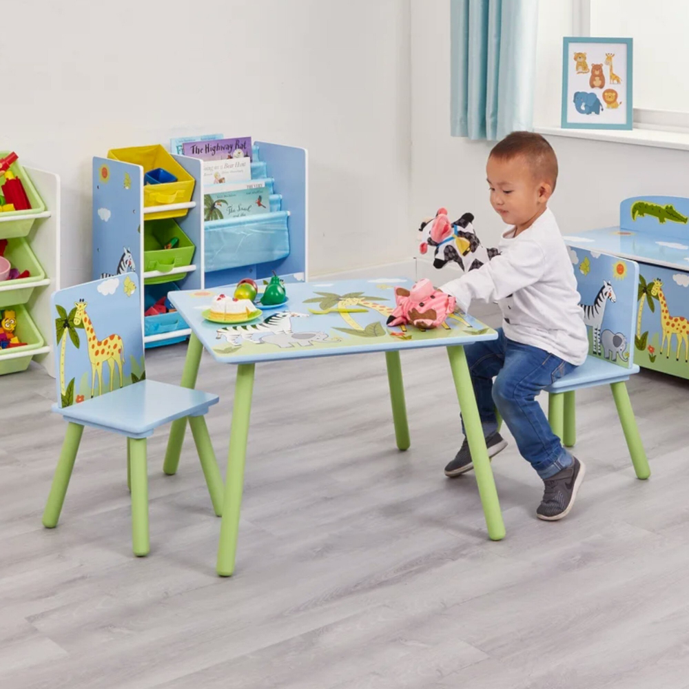 Set Masă și 2 Scaune Ginger Home Savanna Lemn