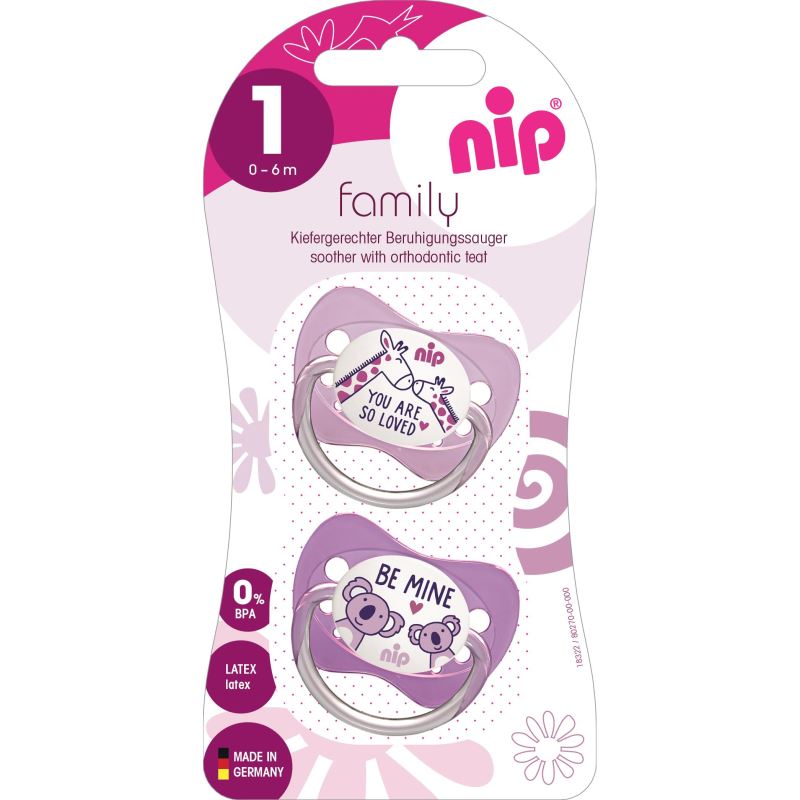Suzeta Nip Latex Family 0-6 luni, Maxilar Sanatos - imagine 5