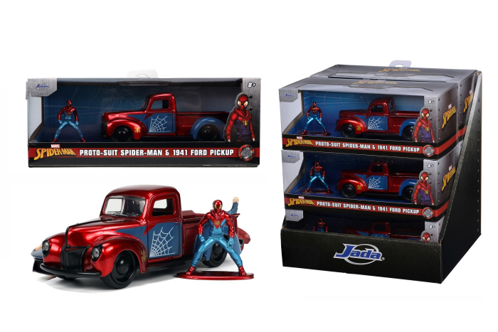 Jada Toys Ford Pick Up cu Spider-Man, Scara 1:32