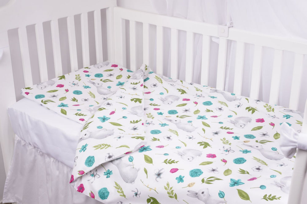 Lenjerie patut 5 piese Confort Family - Bumbac 100% - imagine 3