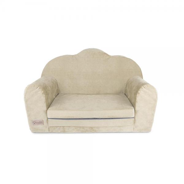 Canapea extensibila Klups catifea beige - imagine 5