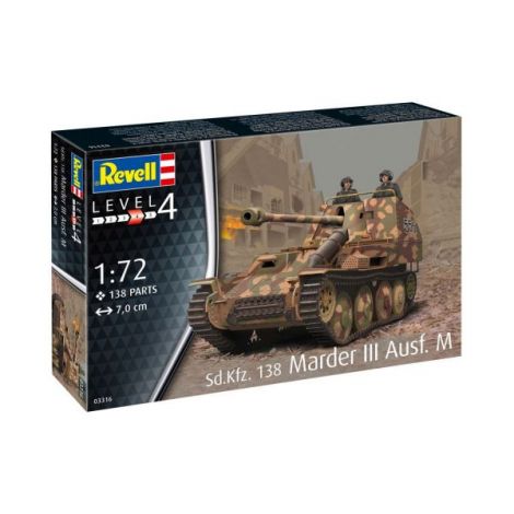 Marder III Revell - Model 1:72 Detaliat