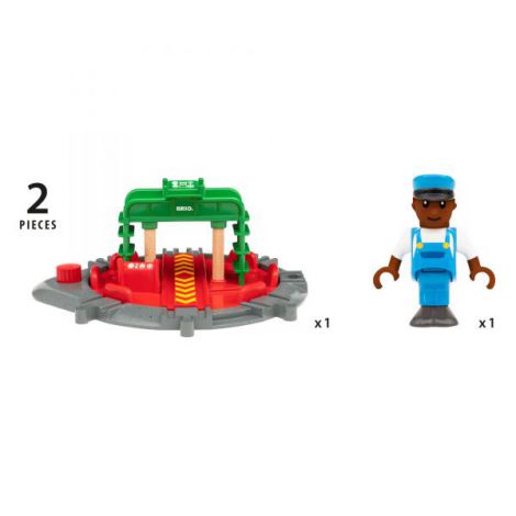 Turn si Figurina BRIO 33476 - Piesa Centrala Tren - imagine 7
