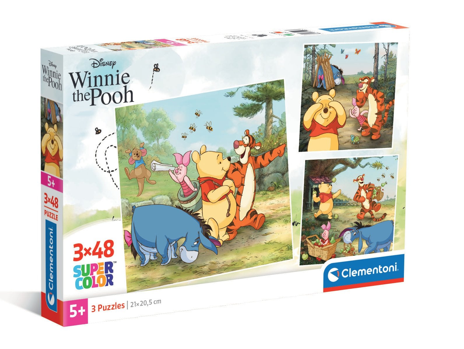 Puzzle Clementoni Winnie the Pooh, 3x48 piese