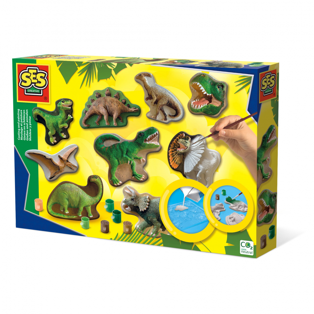 Kit Mulaj și Pictură Dinozauri Ses Creative