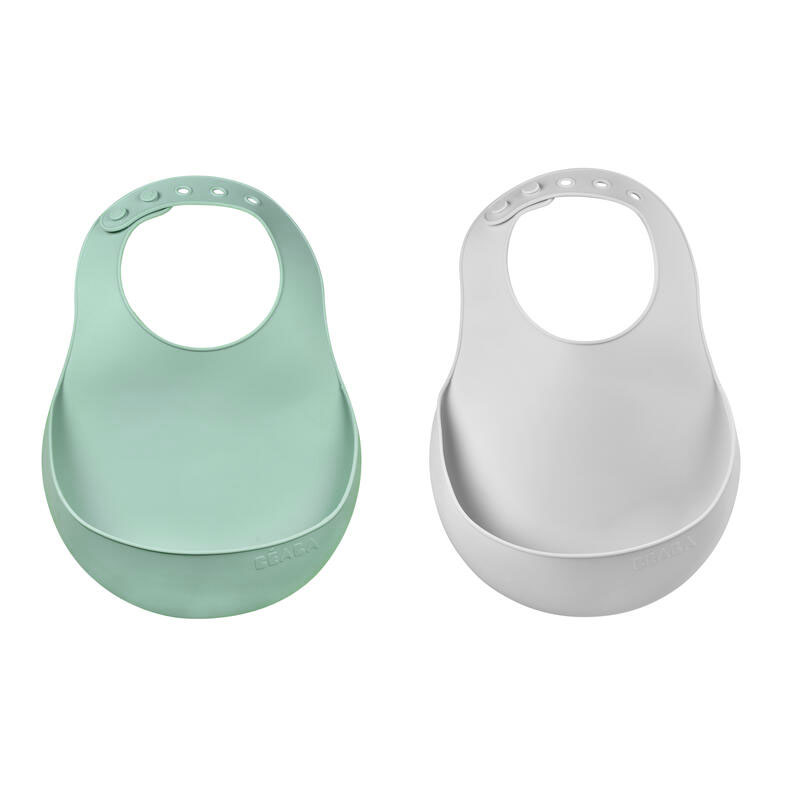 Set 2 Bavete Silicon Beaba Light MistSage - imagine 5
